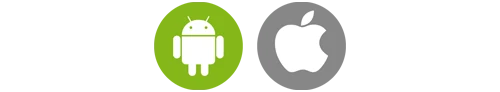 Apple and Android logos